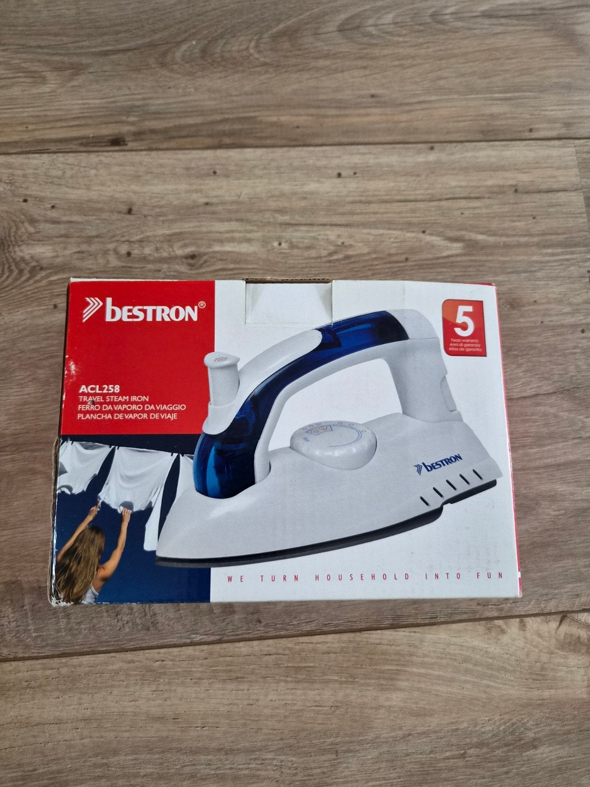 Bestron ACL258 Reisstrijkijzer - Compact en Handig, Ophalen, Nieuw