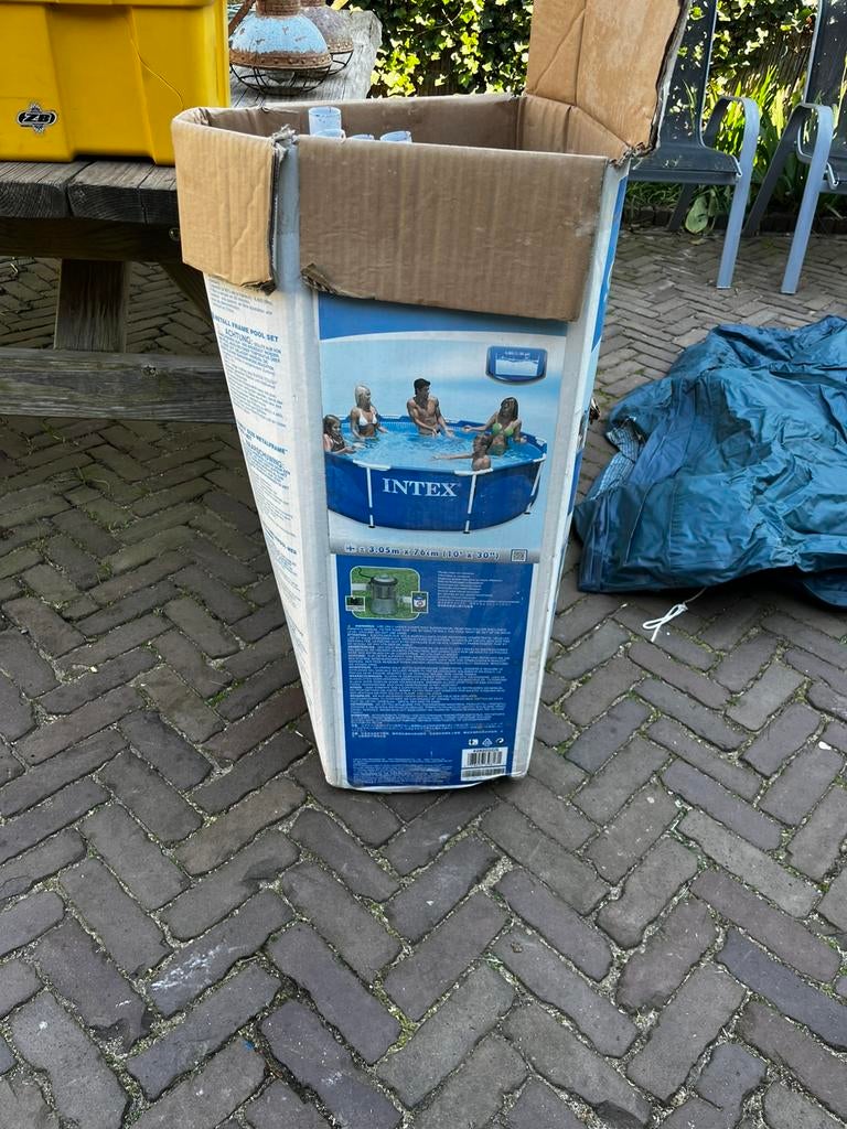 Intex zwembad 3.05x 0.76, Ophalen, Gebruikt, Rond, Opzetzwembad