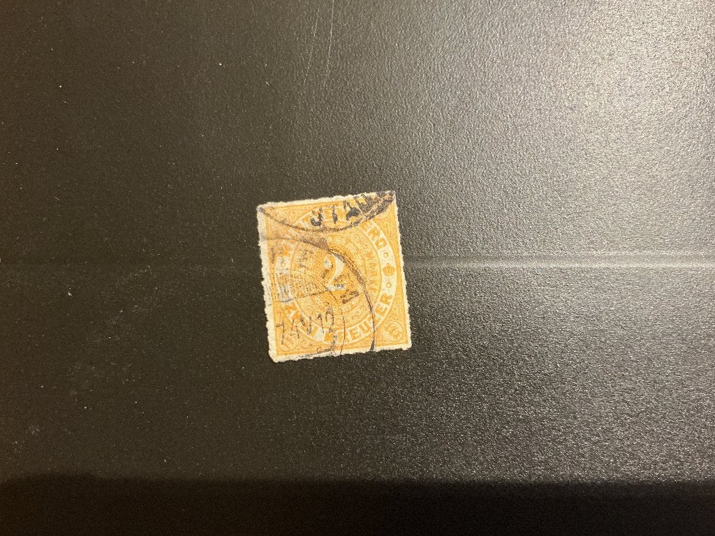 Württemberg Michel no. 37, Postzegels en Munten, Ophalen of Verzenden, Overige periodes, Gestempeld