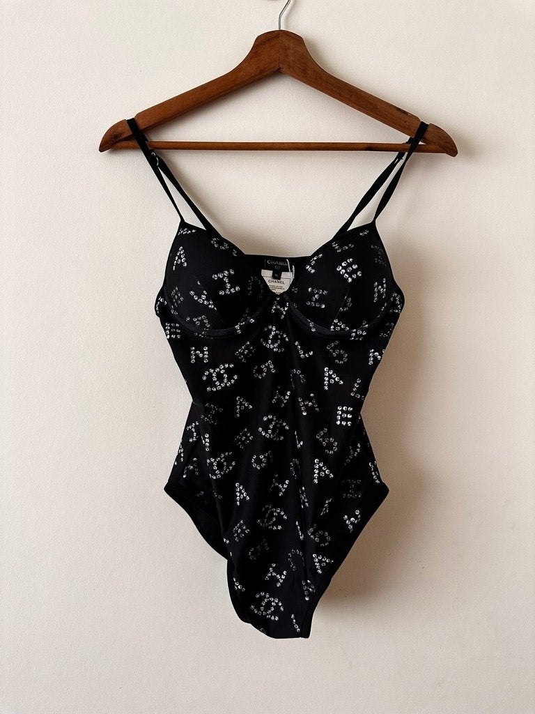 Designer CC badpak nieuw maat 40 cup A, Verzenden, Nieuw, Zwart, Badpak