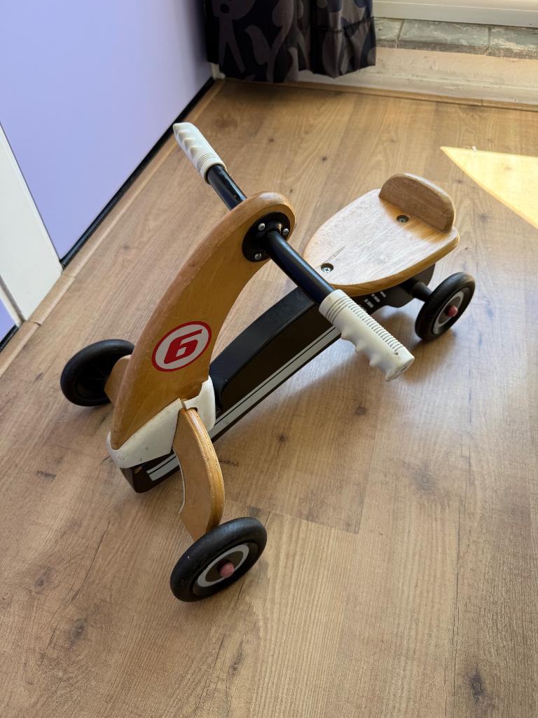 Houten loopfietsje, Kinderen en Baby's, Speelgoed | Buiten | Voertuigen en Loopfietsen, Ophalen, Gebruikt, Loopfiets