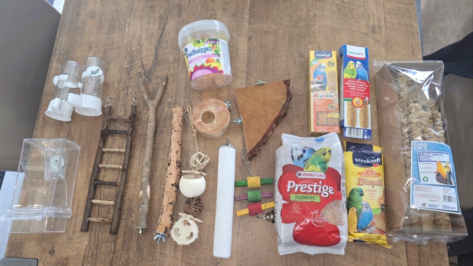 Parkiet vogel voer, snacks en speeltjes, Ophalen of Verzenden