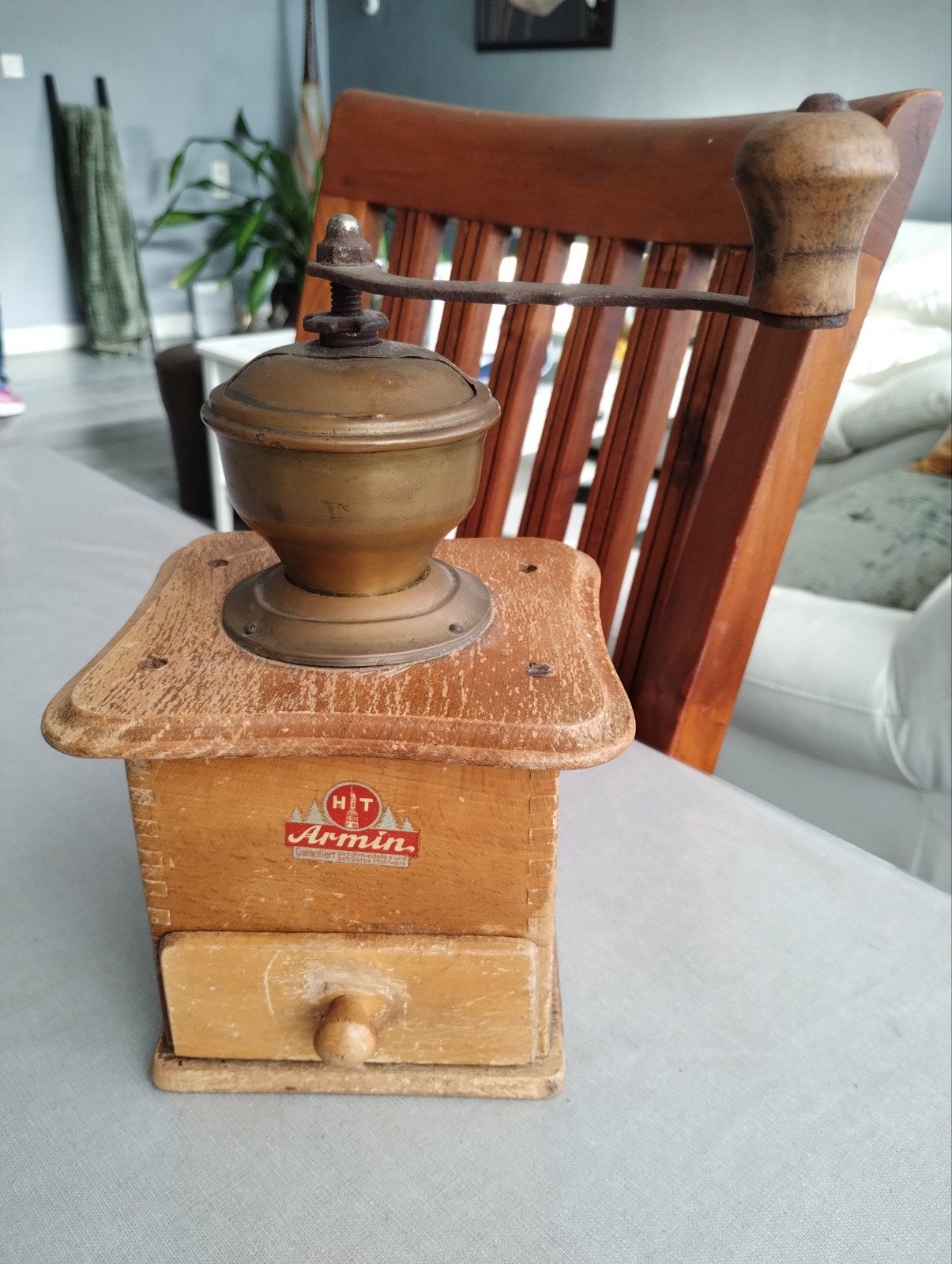 Antieke koffiemolen geheel intact, Ophalen of Verzenden