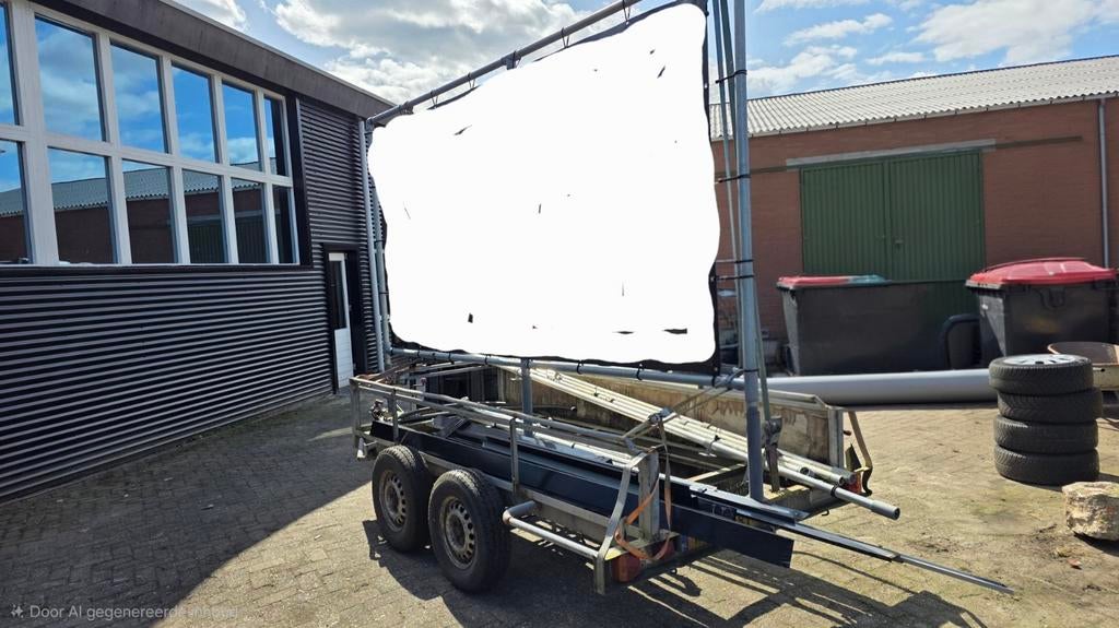 Reclame houder , reclame frame banner frame op Aanhanger, Auto diversen, Ophalen of Verzenden, Gebruikt