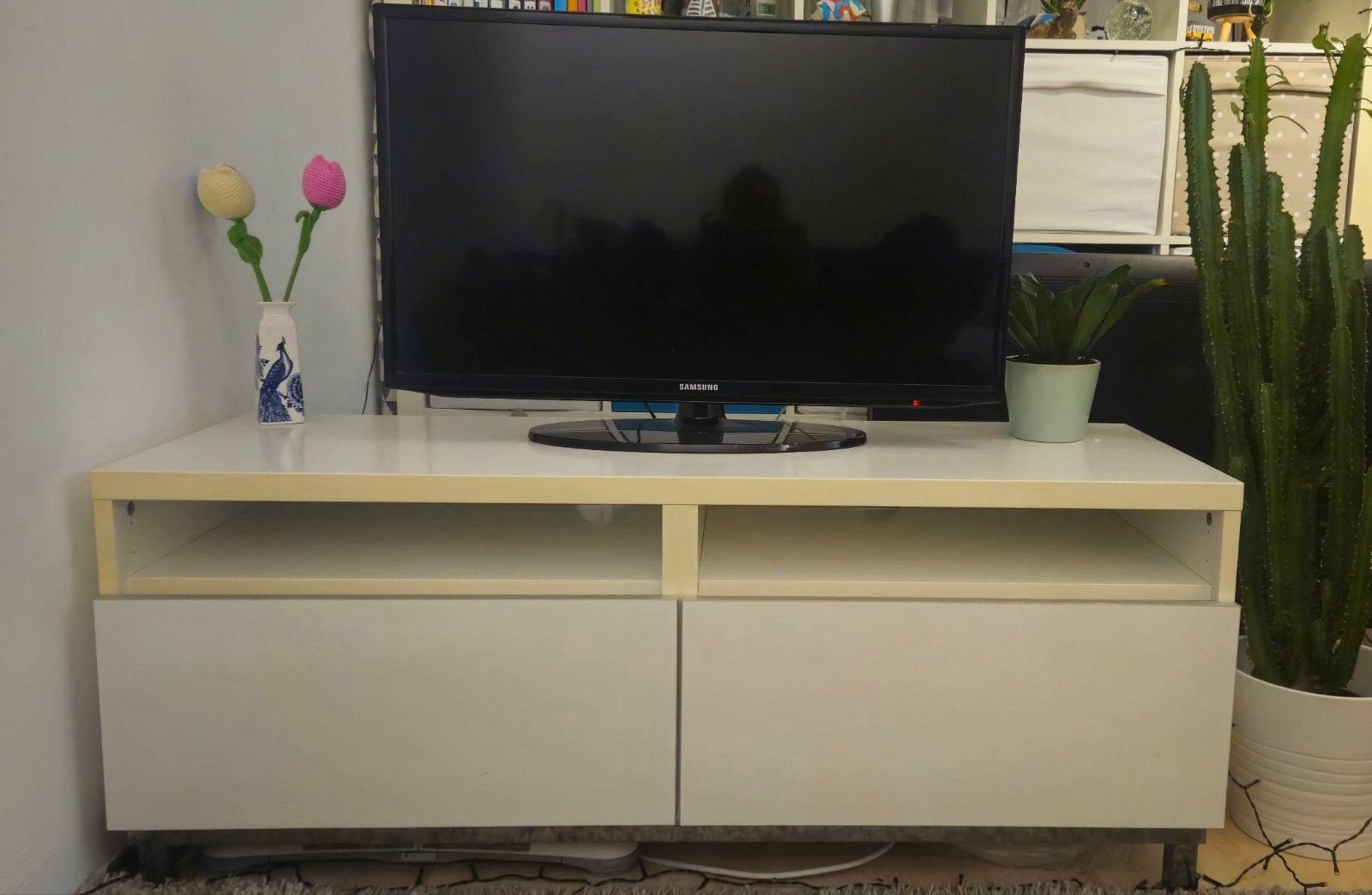 Stevig TV-meubel - 120 cm breed, Gebruikt, 100 tot 150 cm, Minder dan 100 cm, 25 tot 50 cm