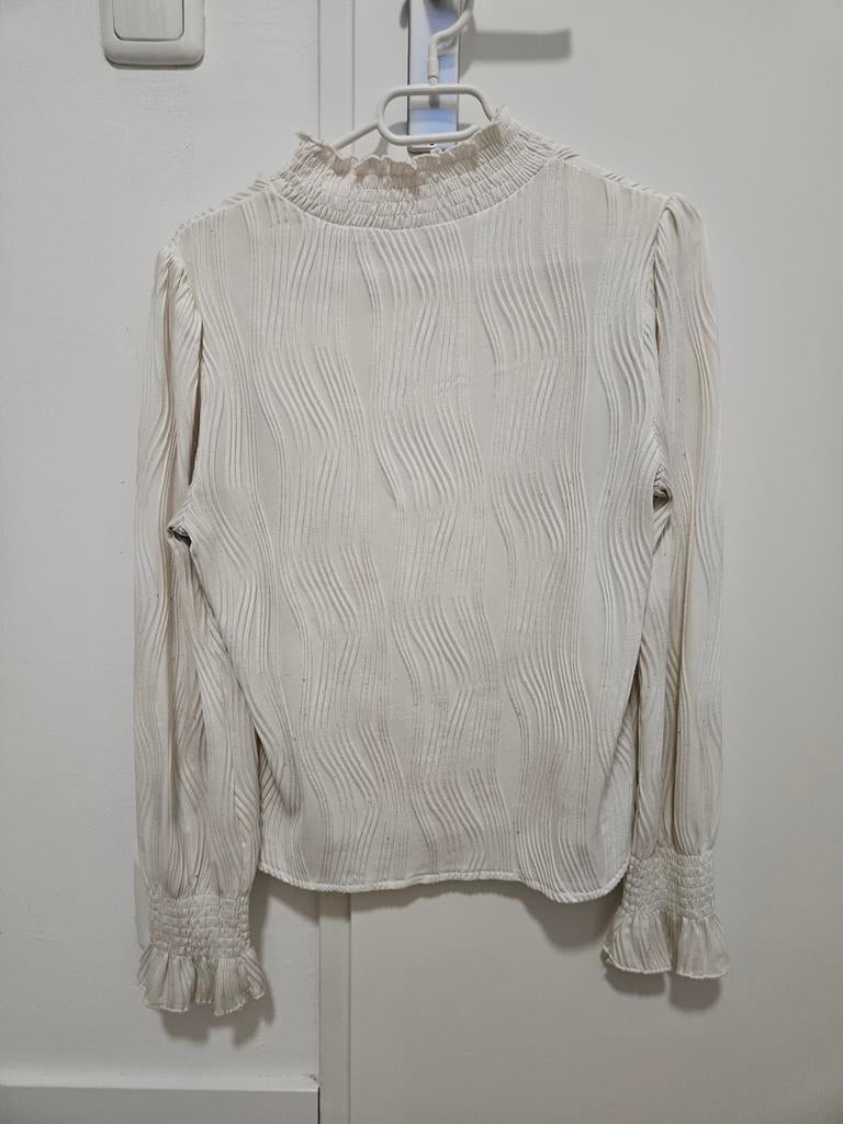 Witte blouse Shein, Verzenden, Wit, Zo goed als nieuw, Maat 36 (S)
