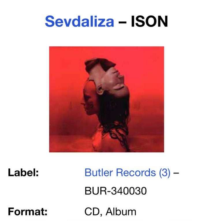 SEVDALIZA : ISON (cd), Ophalen of Verzenden, Album