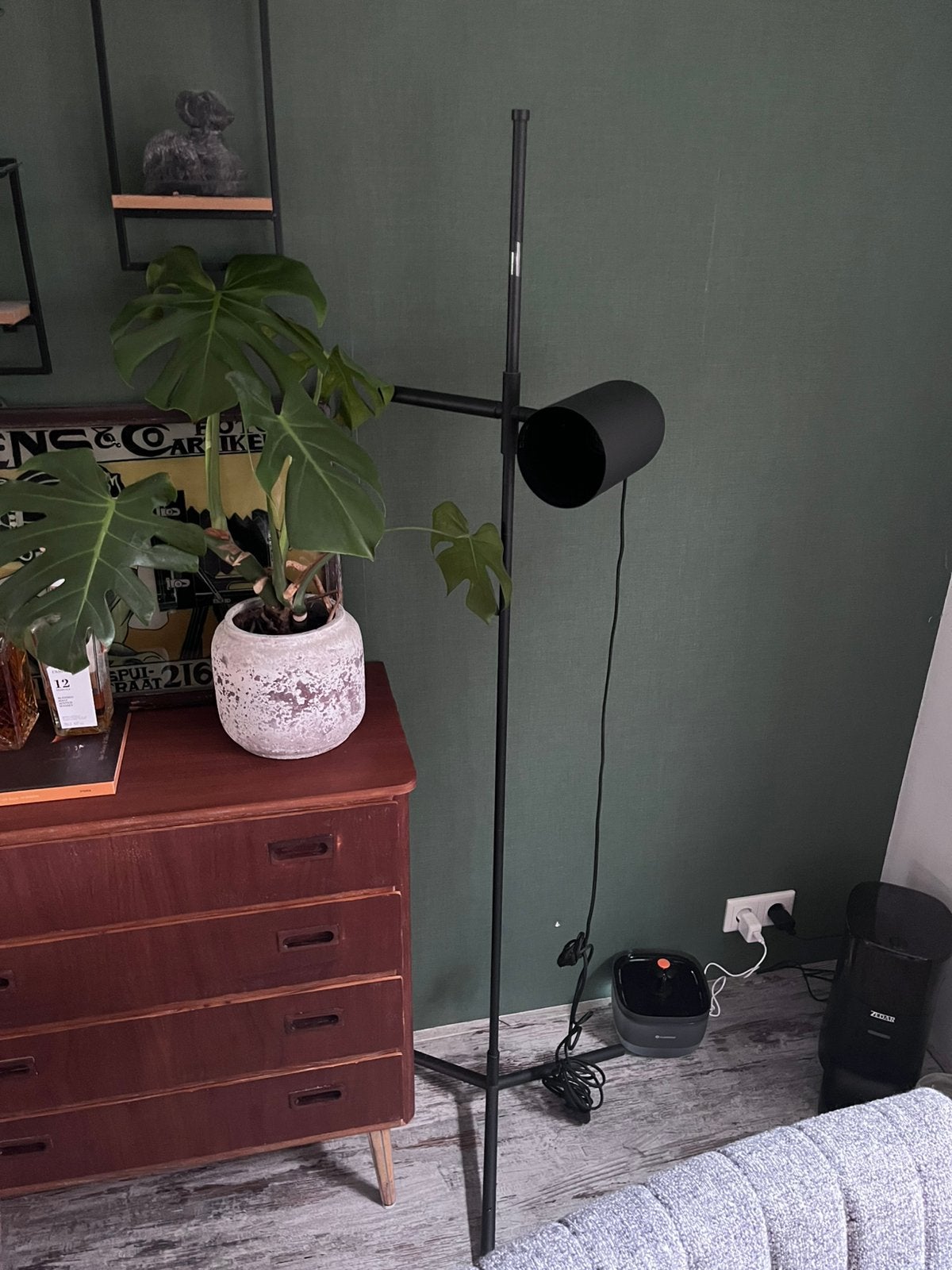 Lucide Edek staande Vloerlamp zwart Karwei, Ophalen, Zo goed als nieuw, 150 tot 200 cm
