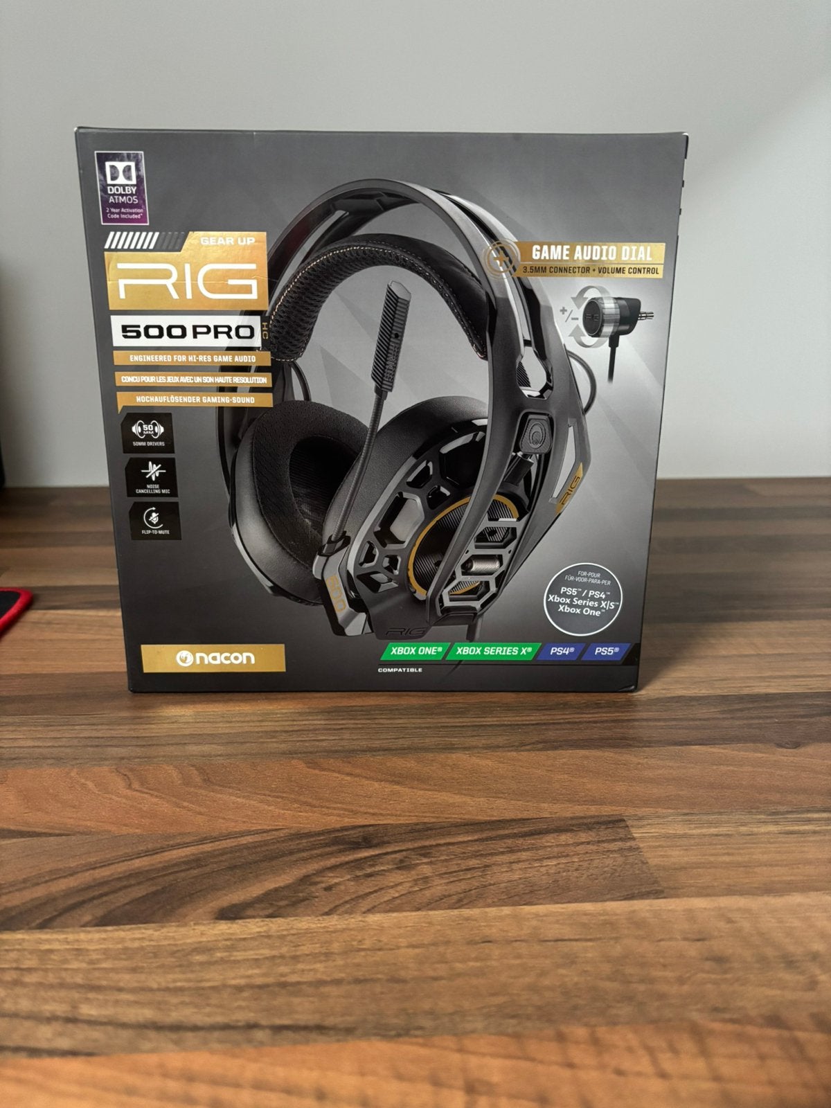 Nacon rig 500 pro, Computers en Software, Ophalen of Verzenden, Zo goed als nieuw, Over-ear, Gaming headset