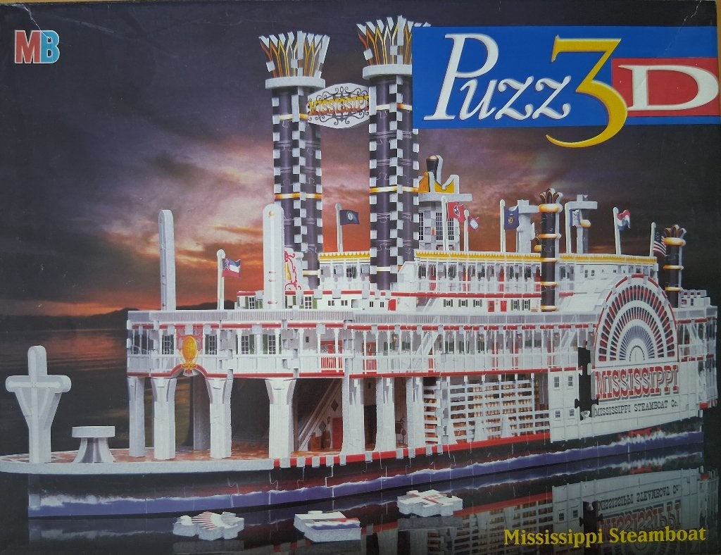 Puzz3D - Mississippi Radarboot, Ophalen of Verzenden, 500 t/m 1500 stukjes, Gebruikt, Rubik's of 3D-puzzel