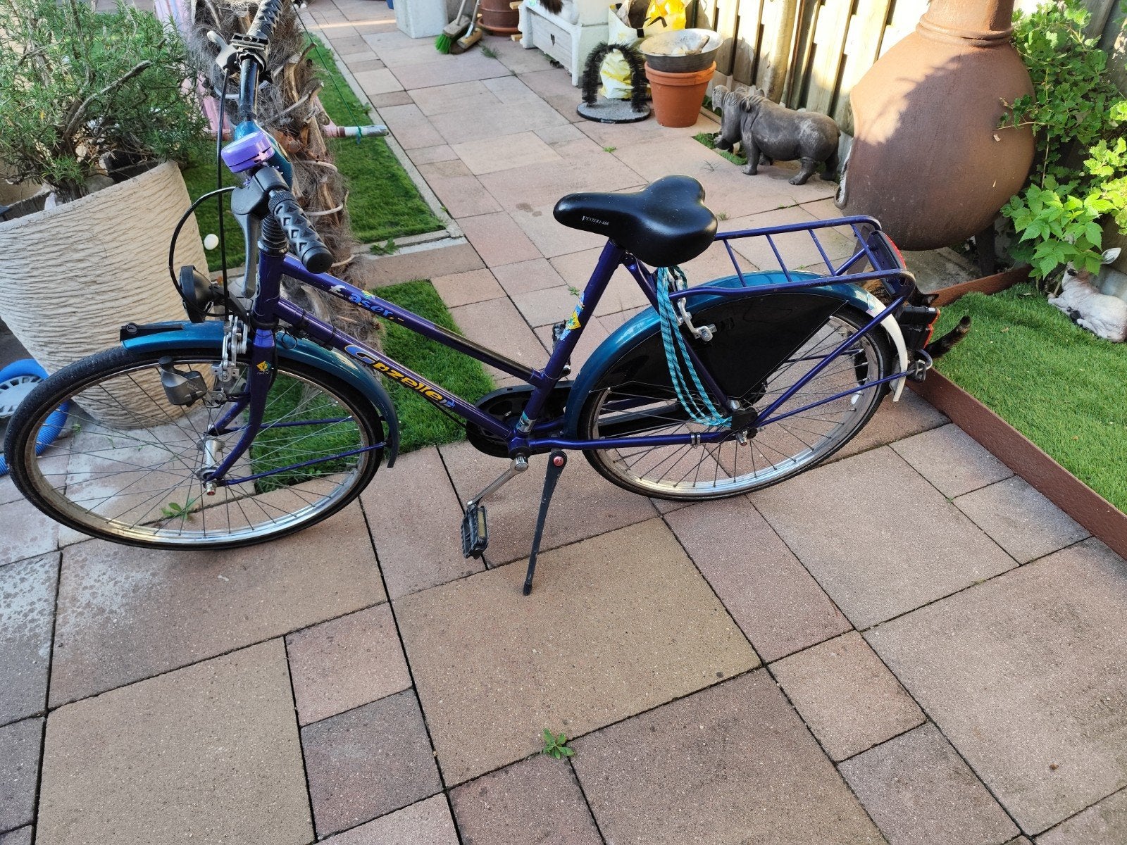 Leuke meisjesfiets 24 INCH. Met hand en terug trap rem, Ophalen, Gebruikt, Velgrem, Versnellingen