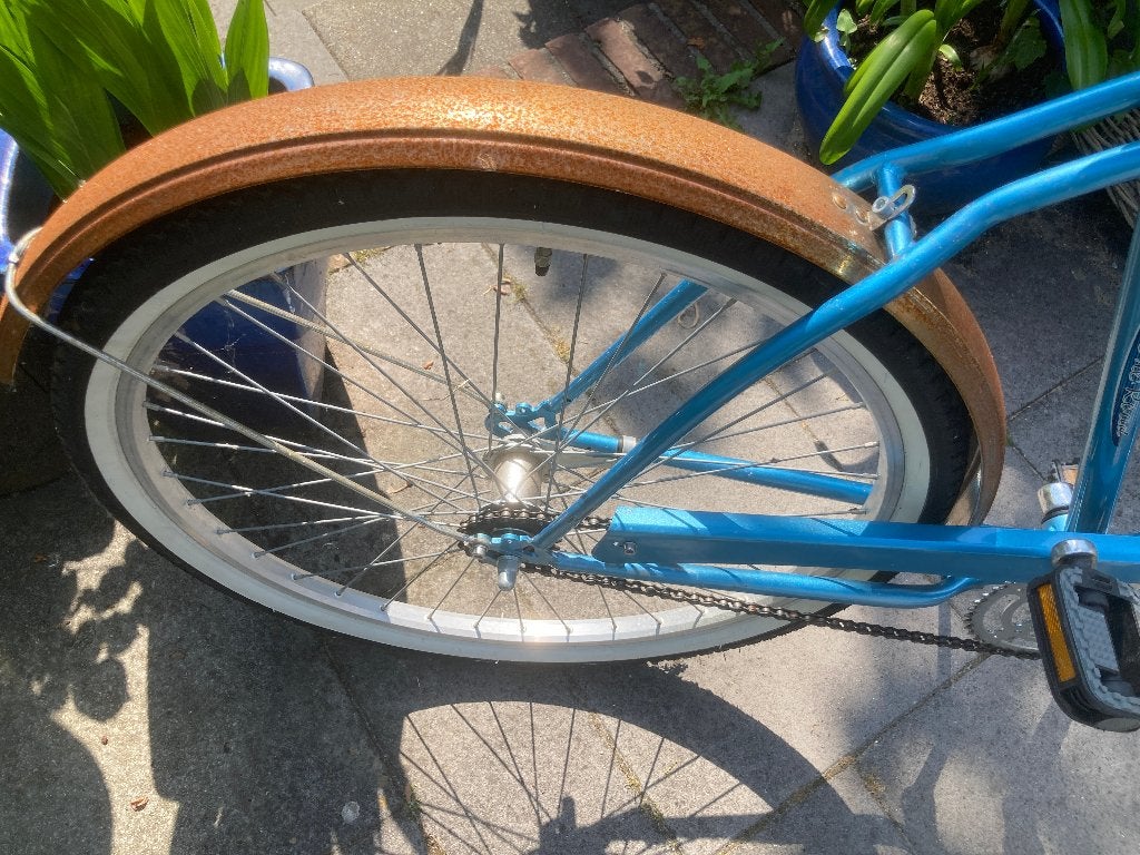 T.K. Stoere Jongensfiets in goede en nette staat., Ophalen, Gebruikt, Terugtraprem, 26 inch of meer