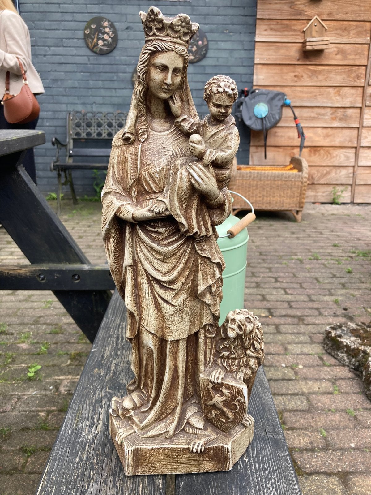 Vintage beeld - Maria met kindje Jezus, Ophalen of Verzenden