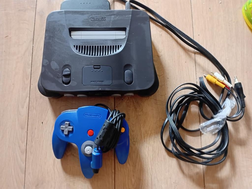 Nintendo 64 Console met Controller en Kabels, Spelcomputers en Games, Spelcomputers | Nintendo 64, Ophalen of Verzenden
