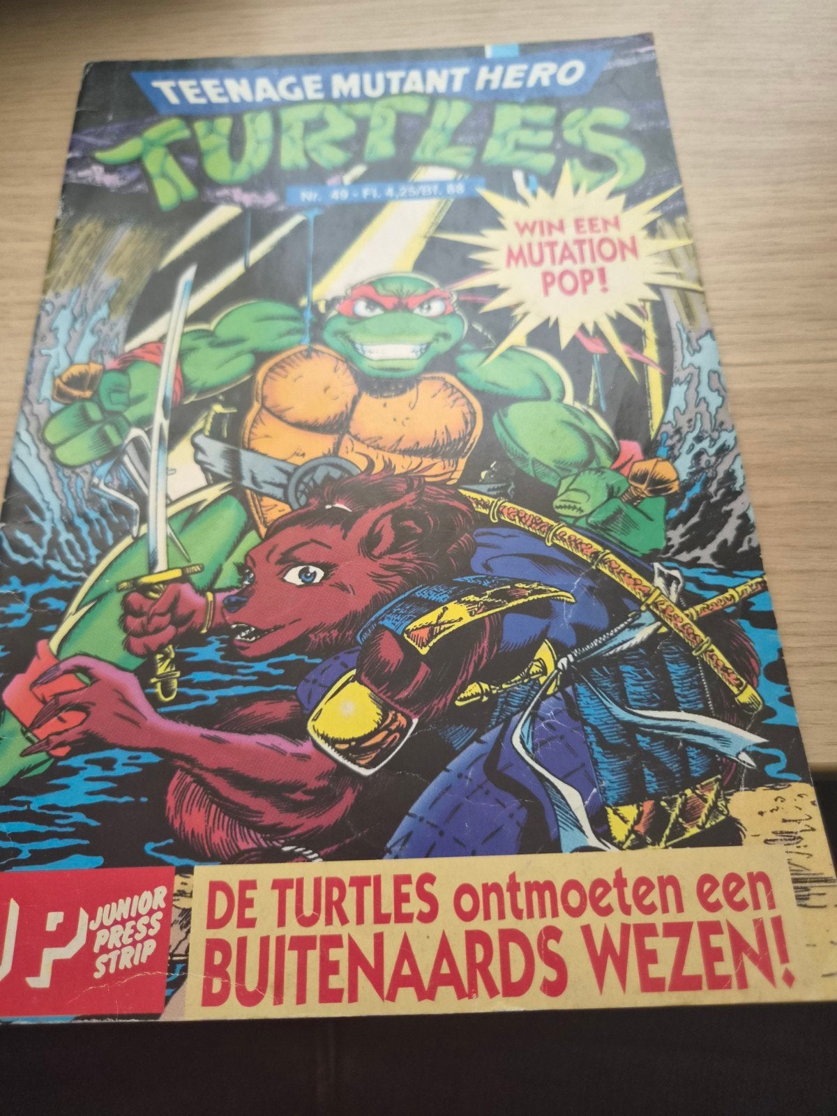 Teenage Mutant Hero Turtles Stripboek Nr. 49 - Junior Press, Boeken, Stripboeken, Ophalen of Verzenden