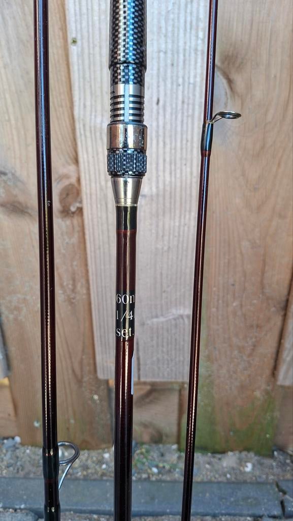 Penhengel merk classic carp 3delig 1/4lb 360ft., Watersport en Boten, Hengelsport | Karpervissen, Ophalen of Verzenden, Zo goed als nieuw