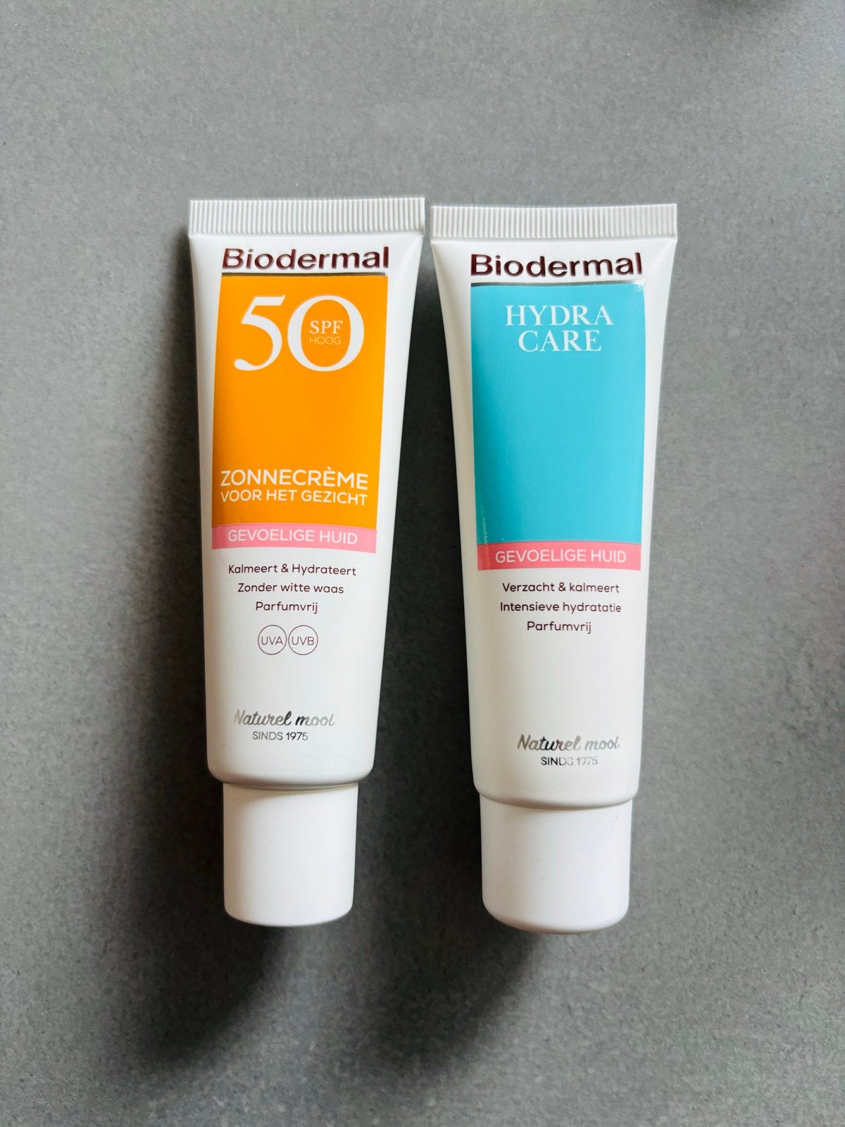 Biodermal Zonnecrème SPF50 & Hydra Care Gezicht, Ophalen of Verzenden, Nieuw, Gehele gezicht, Verzorging