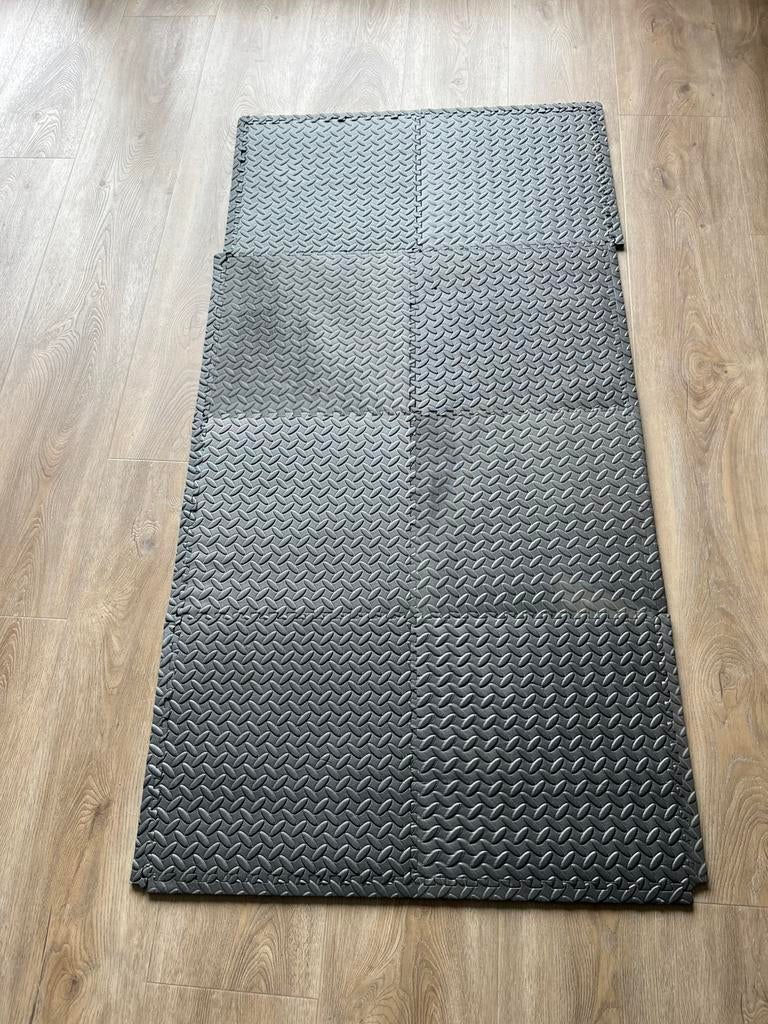 8 foammatten 40x40 antraciet, Sport en Fitness, Fitnessmaterialen, Ophalen of Verzenden, Zo goed als nieuw, Fitnessmat