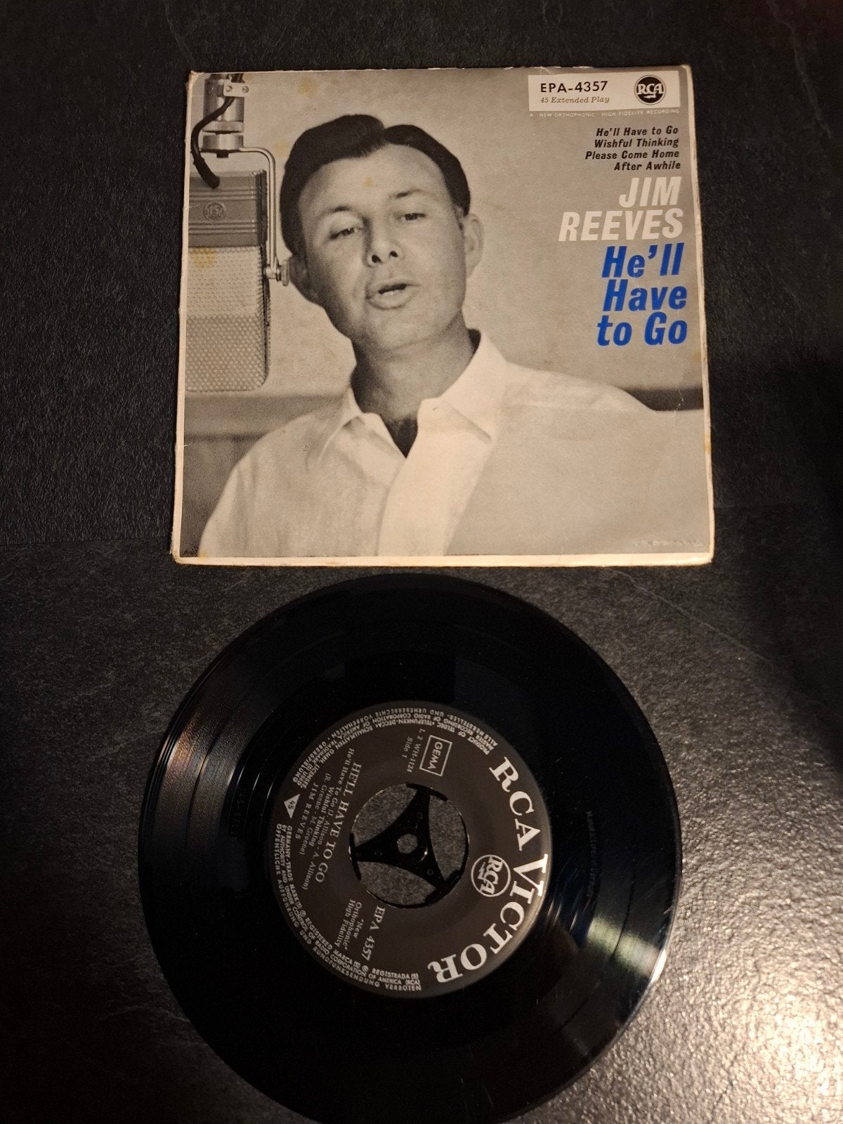 Jim Reeves - He'll Have to Go (EP, Country & Western), Gebruikt, 7 inch, EP, Country en Western