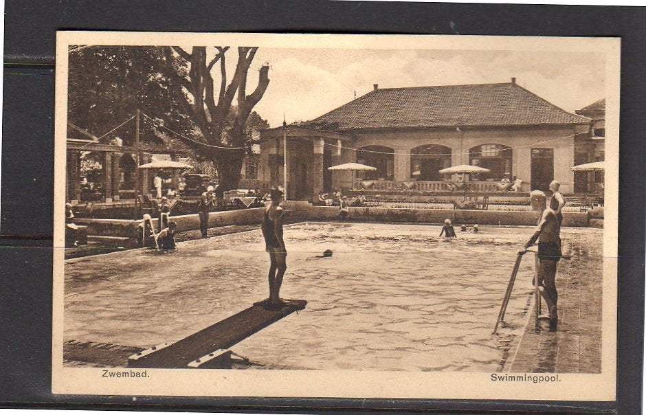 Ned Indië GAROET Hotel Villa Dolce swimming pool, Ophalen of Verzenden, Voor 1920, Frankrijk