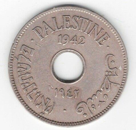 26-731 Palestina 10 mil 1942, Ophalen of Verzenden, Midden-Oosten, Losse munt
