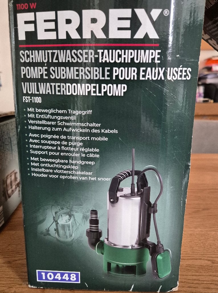 dompelpomp vuilwaterpomp Ferrex, Ophalen, Nieuw, Elektrisch, Dompelpomp