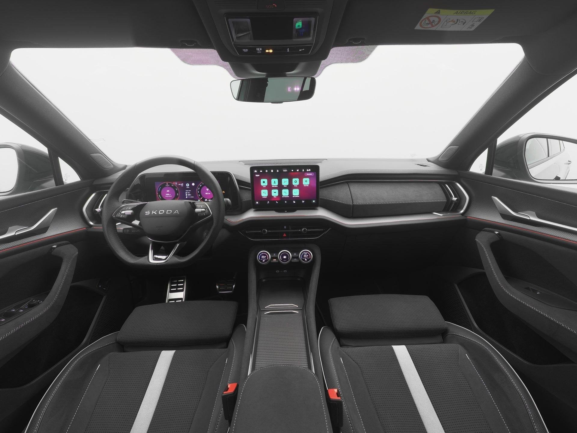 Skoda Kodiaq 1.5 TSI 204pk PHEV Sportline Business | Stoelve, Auto's, 26 kWh, Plug-in hybride, Bedrijf, 1813 kg