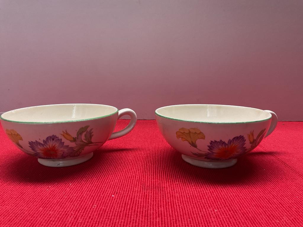 Set van 2 vintage theekopjes, ca. 1940,  RAGOUT, Ophalen of Verzenden