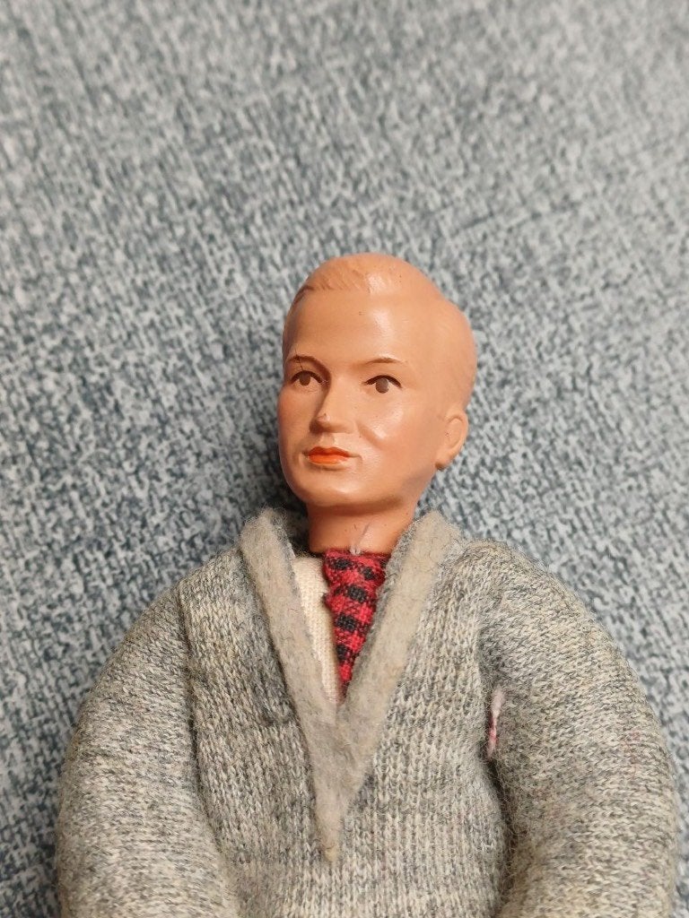 Caco popje man 14 cm, Gebruikt, -, -, Ophalen of Verzenden