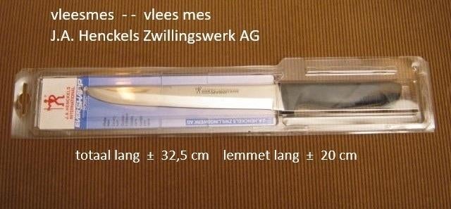 vleesmes, Henckels Zwillingswerk mes, nieuw in de verpakking, Ophalen of Verzenden, Nieuw, Overige materialen