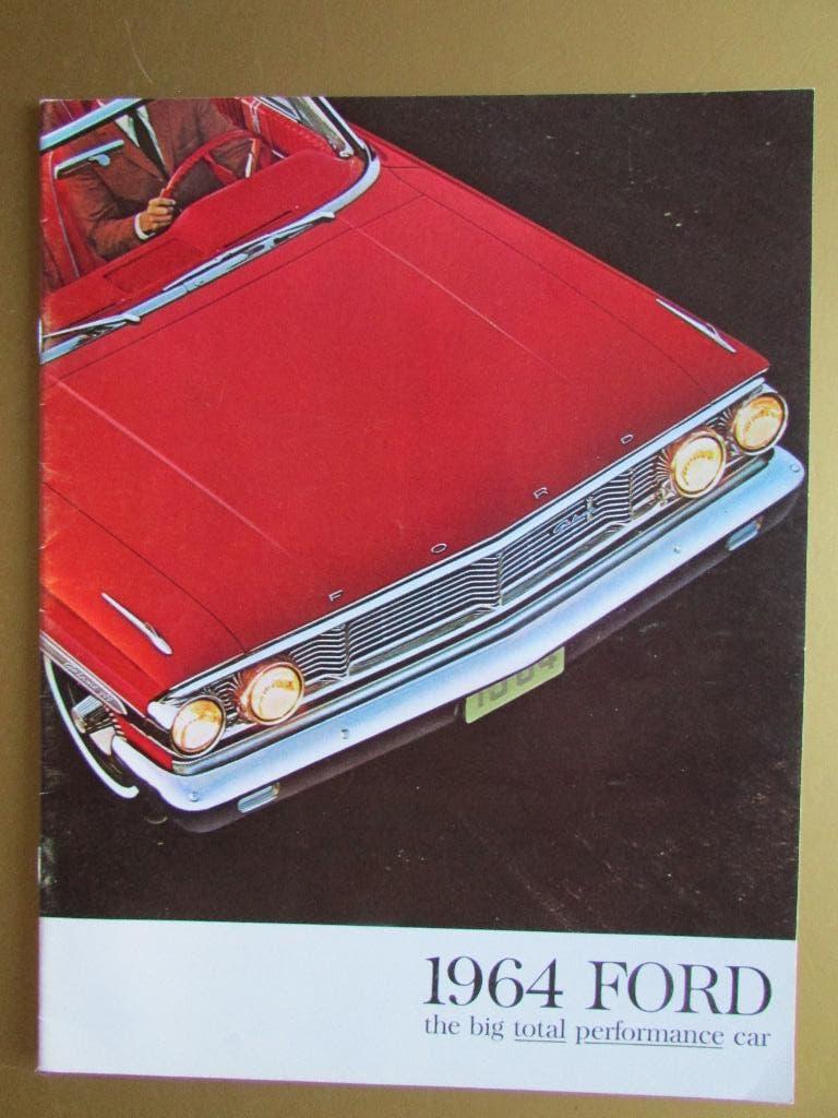 1964 Ford full-size modellen brochure, Engels, Ophalen of Verzenden, Zo goed als nieuw, Ford