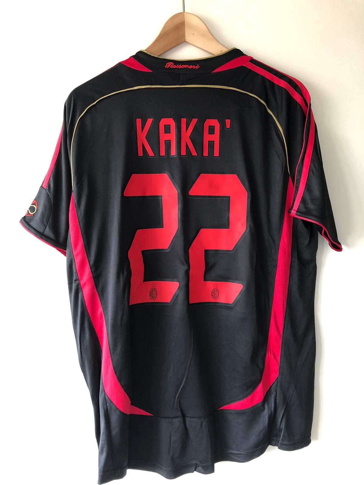 Kaka AC Milan retro voetbalshirt maat L, Ophalen of Verzenden, Zo goed als nieuw, Shirt