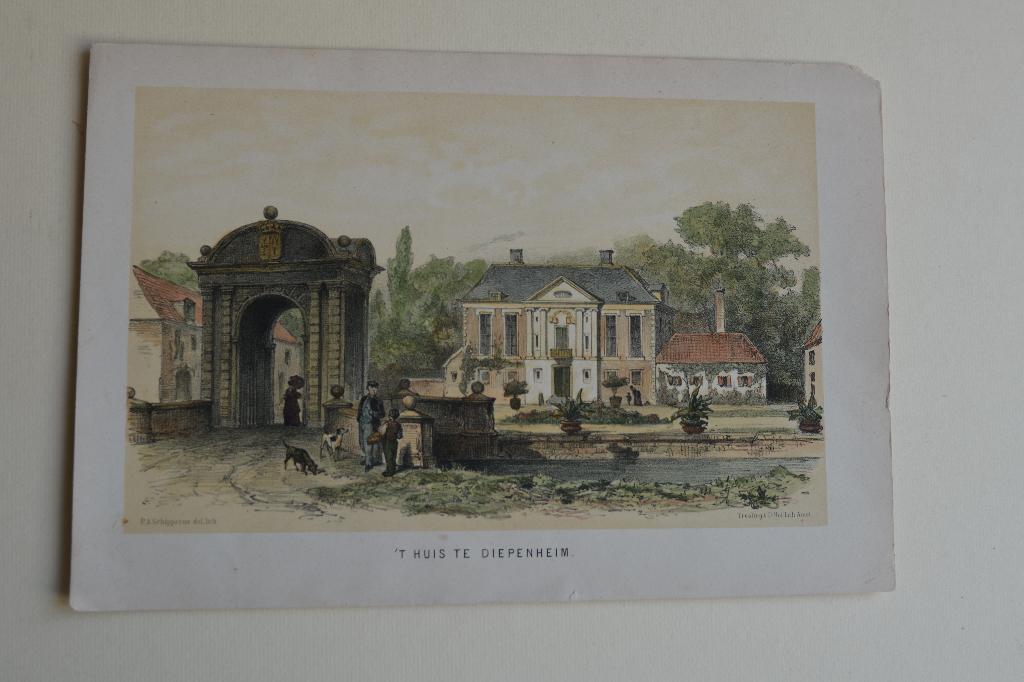 DIEPENHEIM LITHO P.A. Schipperus J. Craandijk OVERIJSSEL E45, 22 cm, Verzenden, Architectuur, 14 cm