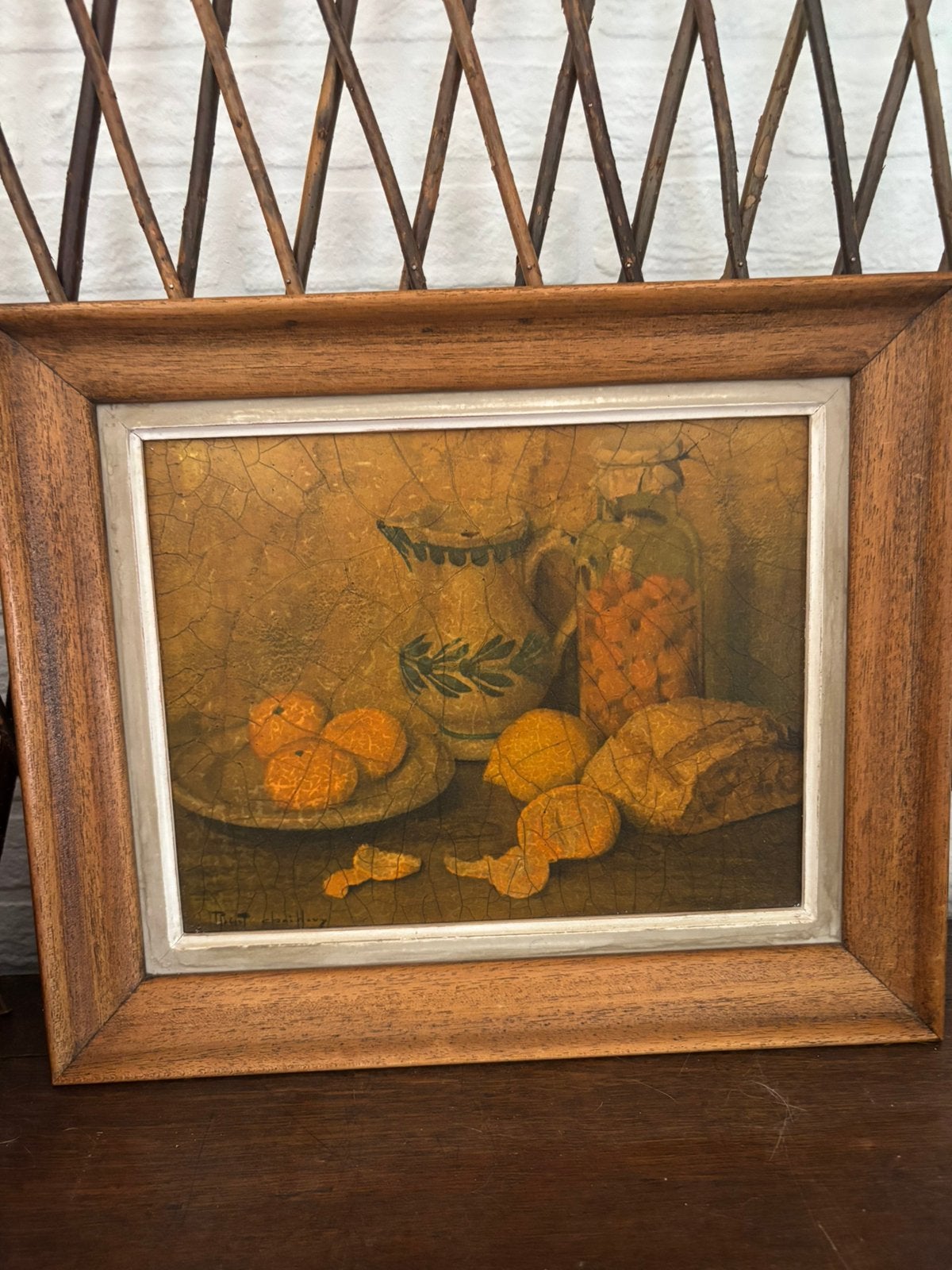 Antiek Stilleven Schilderij - Robert Chailloux, Doek, Stilleven, Ophalen of Verzenden, Gesigneerd