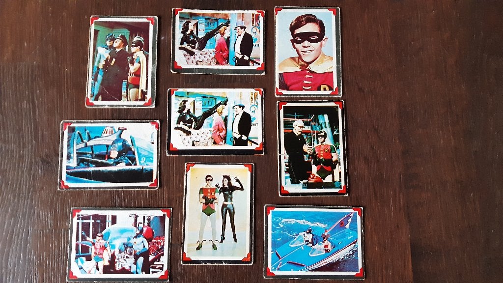 Batman plaatjes / kaartjes, Ophalen of Verzenden, Gebruikt, Tv, Foto of Kaart