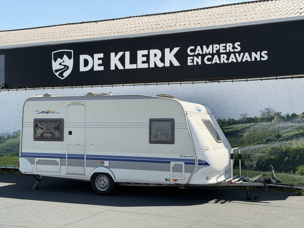 Hobby 460 UFE (bj 2003), Caravans en Kamperen, Hobby, Schokbreker, Bedrijf, Info@deklerkcaravans.nl