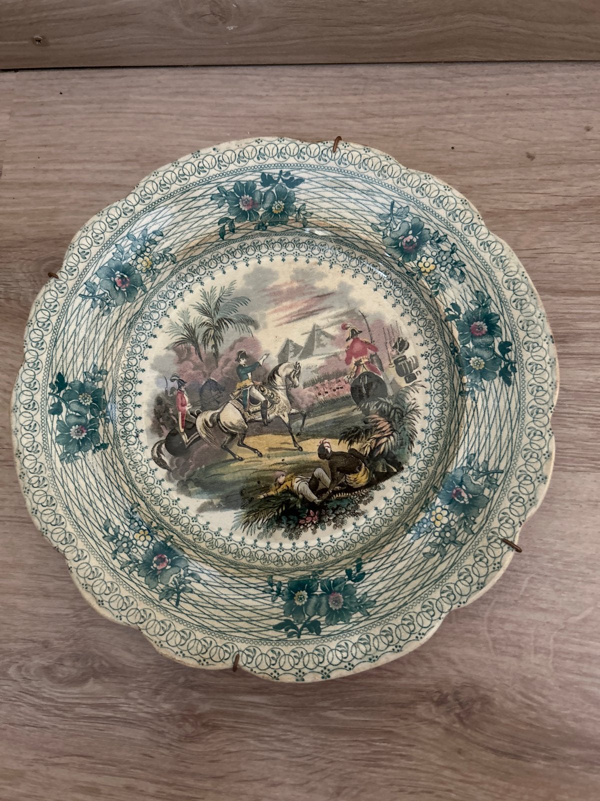 Antiek Napoleon bord - Historisch decoratief stuk, Ophalen of Verzenden