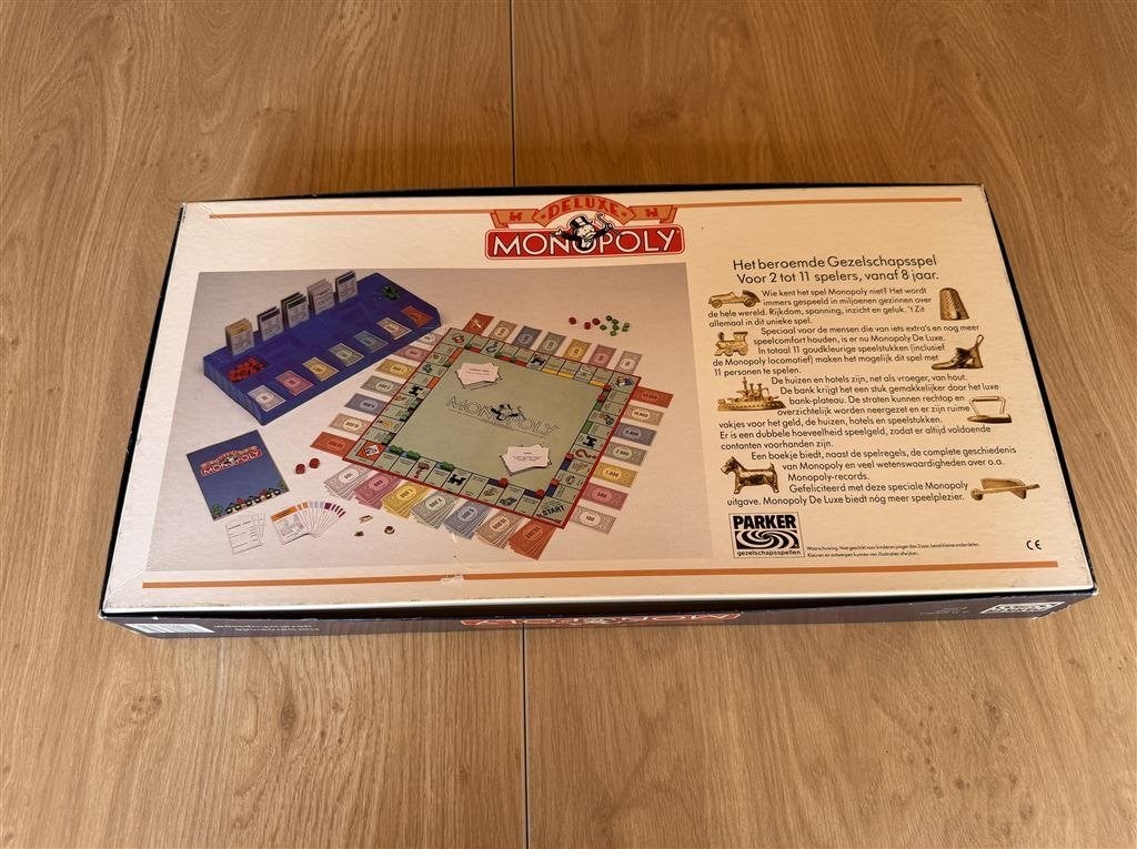 Monopoly Deluxe - S7238, Hobby en Vrije tijd, Gezelschapsspellen | Bordspellen, Ophalen of Verzenden, Zo goed als nieuw