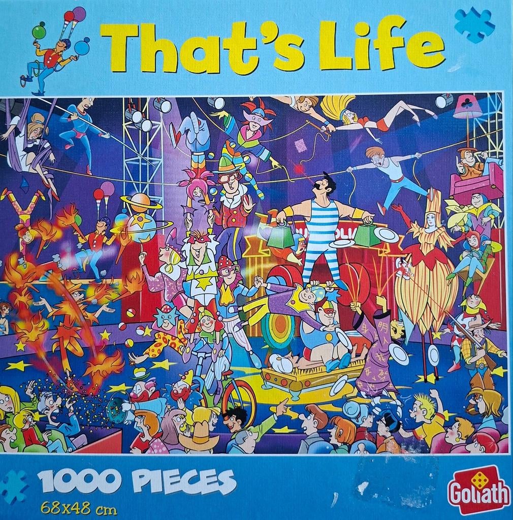 Circus Puzzel 1000 stukje That's Life, Ophalen of Verzenden, 500 t/m 1500 stukjes, Gebruikt