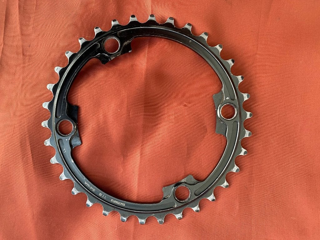 Shimano34 MA / Qrings binnenblad 39 t, Ophalen, Overige typen, Zo goed als nieuw, Aluminium