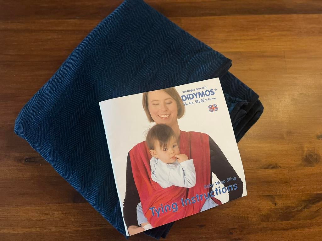 Didymos draagdoek maat 6 blauw/ zwart Lisca Achat, Overige merken, Draagdoek, Ophalen of Verzenden, Zo goed als nieuw