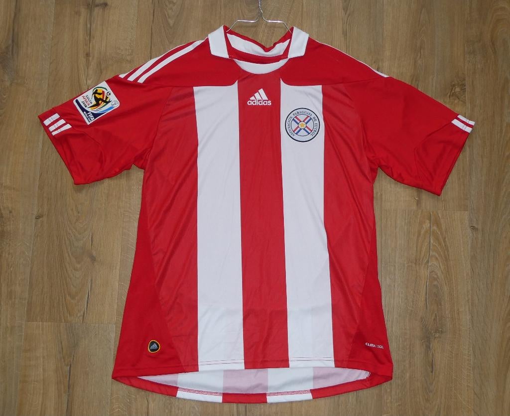 voetbalshirt Paraguay 2010 Adidas XL wk voetbal, Ophalen of Verzenden, Nieuw, Buitenlandse clubs, Shirt