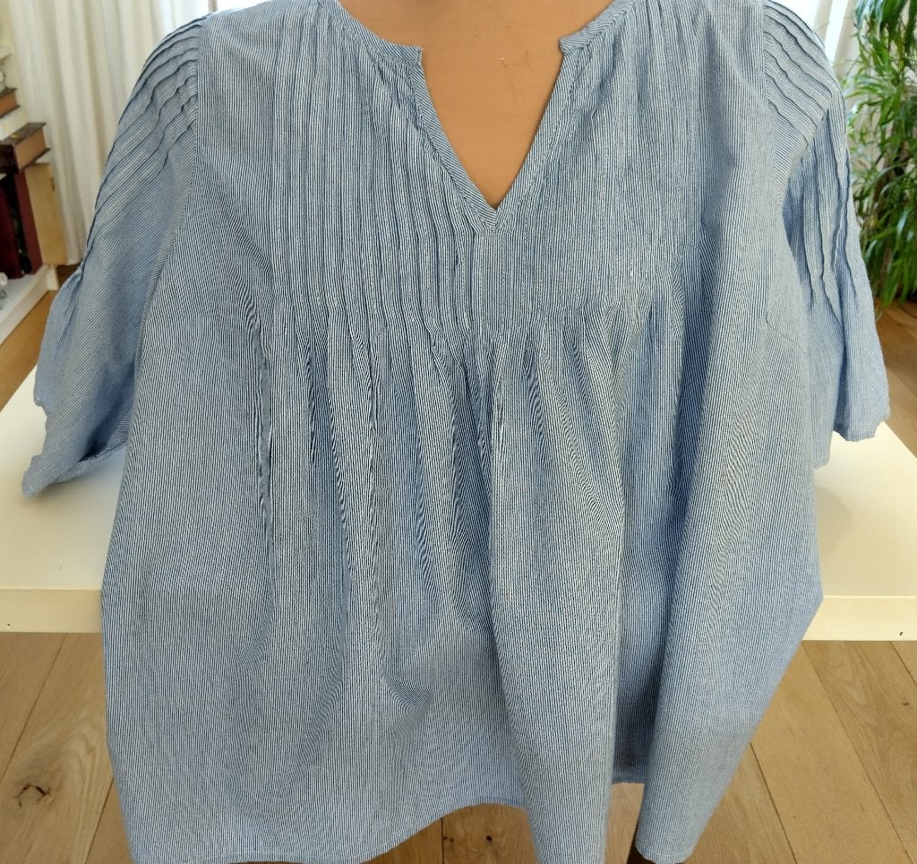 Lichtblauwe zomerblouse van By-Bar. Maat L, Blauw, Maat 42/44 (L), Ophalen of Verzenden, By-Bar