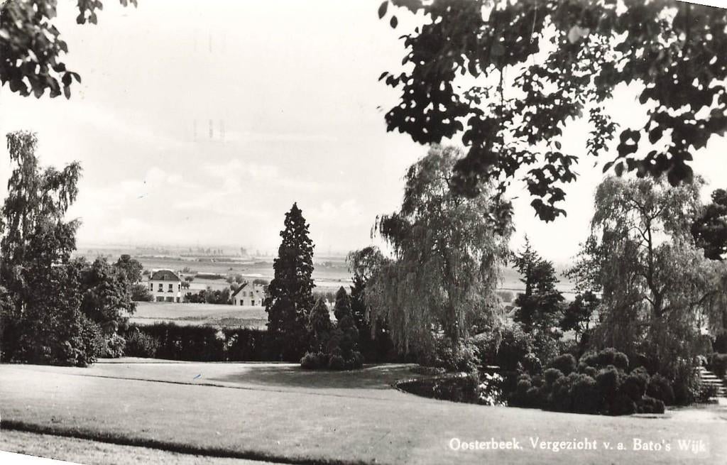 Oosterbeek, Vergezicht vanaf Bato's Wijk, Verzamelen, Ophalen of Verzenden, 1960 tot 1980, Gelopen, Gelderland