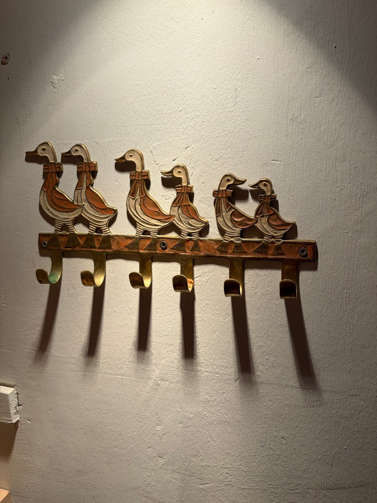 Vintage Kapstok met Eenden Design, Overige materialen, Gebruikt, Minder dan 100 cm, Ophalen