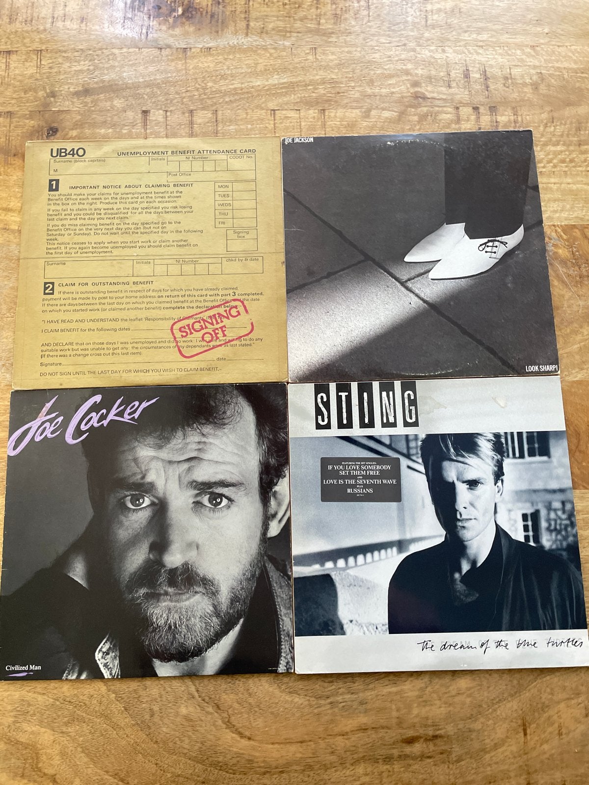 Pop/Rock LP's: UB40, Joe Jackson, Joe Cocker, Sting, LP, Gebruikt, Pop, Ophalen of Verzenden