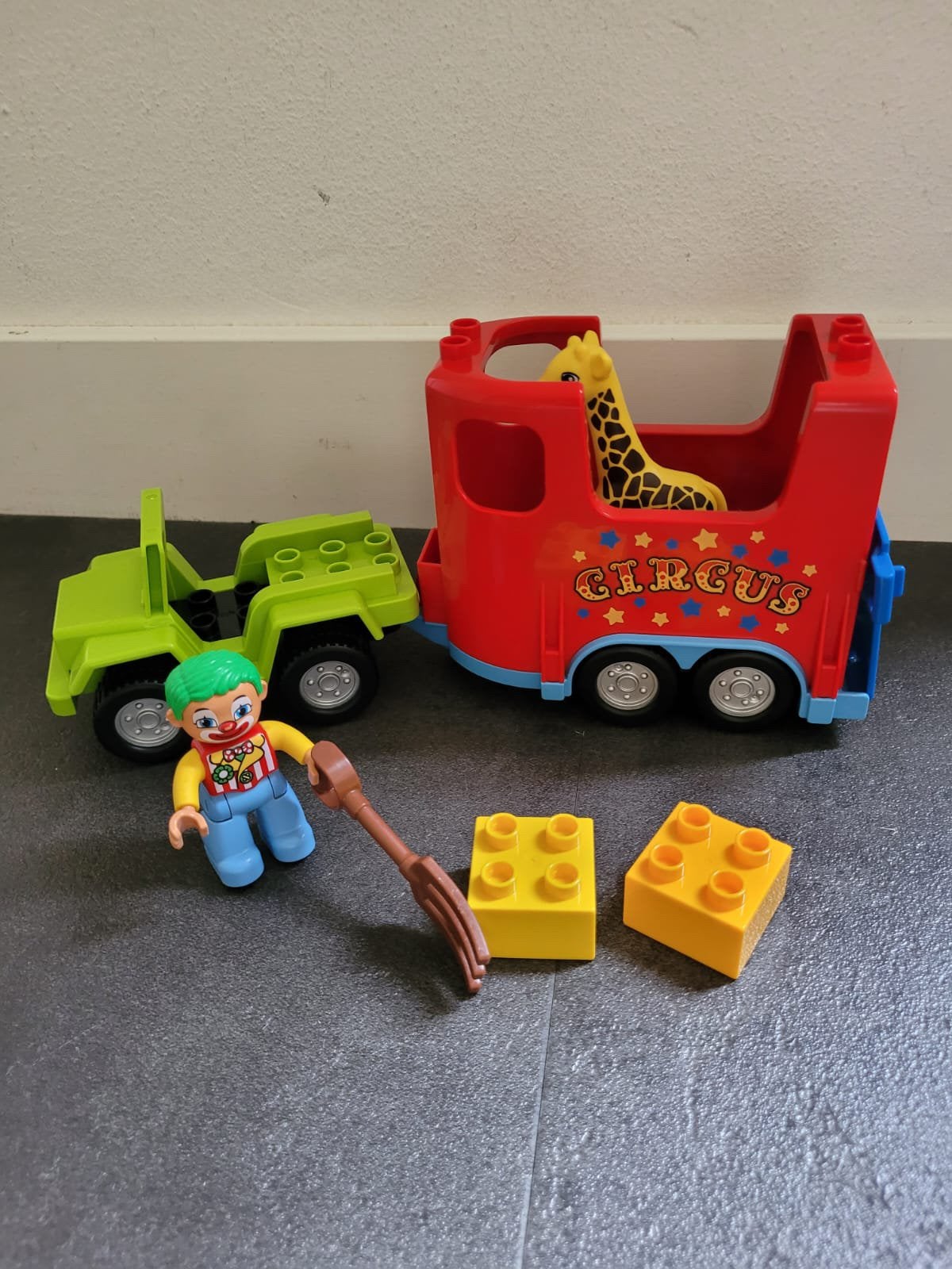 Lego Duplo 10550 Circustransport, Onbekend, Ophalen of Verzenden, Zo goed als nieuw, Compleet