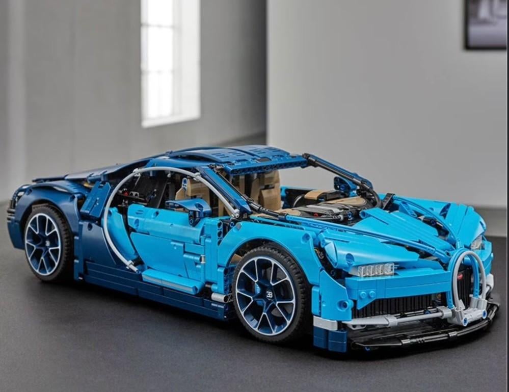 Bugatti Chiron Bouwset, Ophalen of Verzenden, Zo goed als nieuw, Auto, Overige merken
