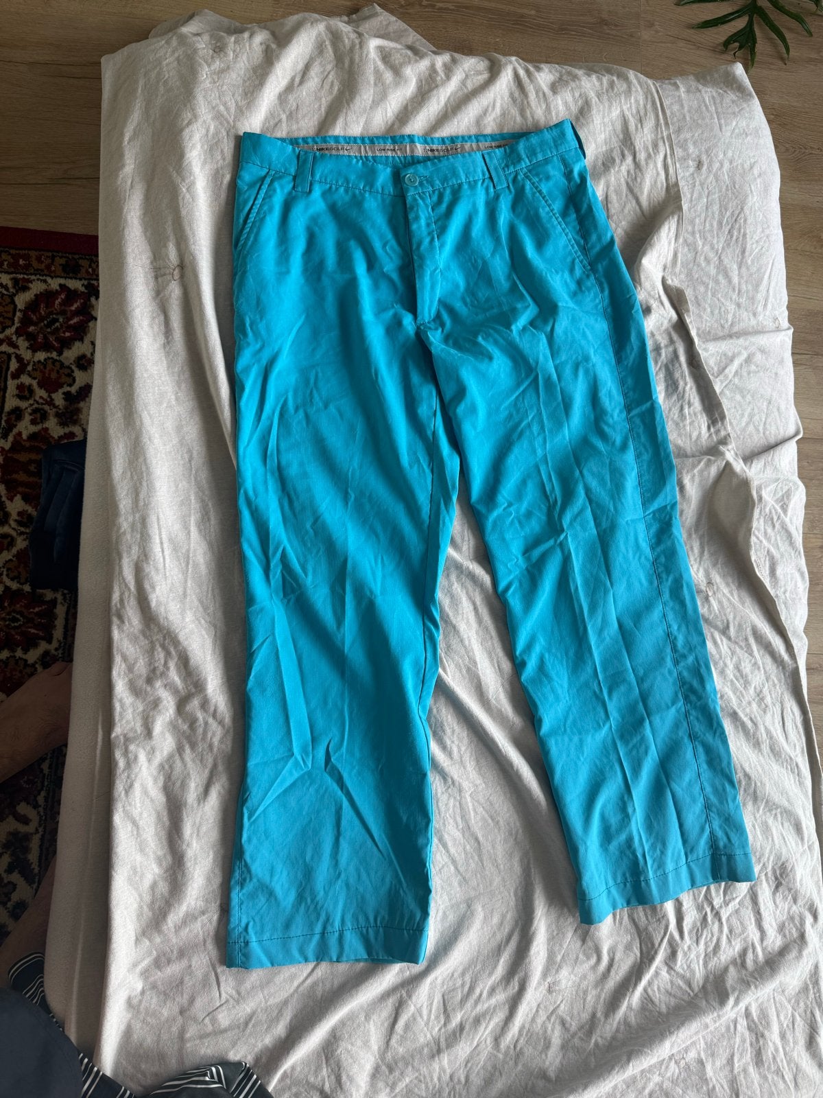 Nike Golf Dri-Fit Broek - Maat M (34x34), Ophalen of Verzenden, Gedragen, Maat 48/50 (M), Blauw