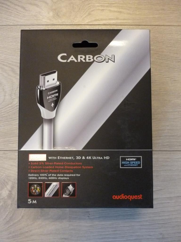 hdmi 5m carbon audioquest, Ophalen of Verzenden, Nieuw, 5 tot 10 meter, HDMI-kabel